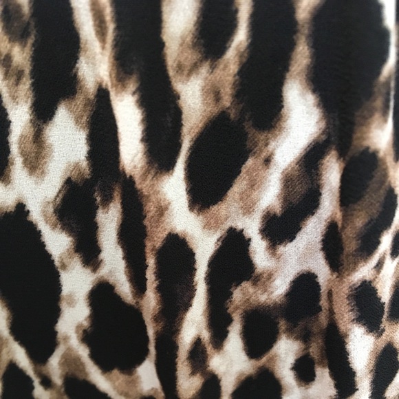 Animal print midi dress Sz 4 - Picture 2 of 5